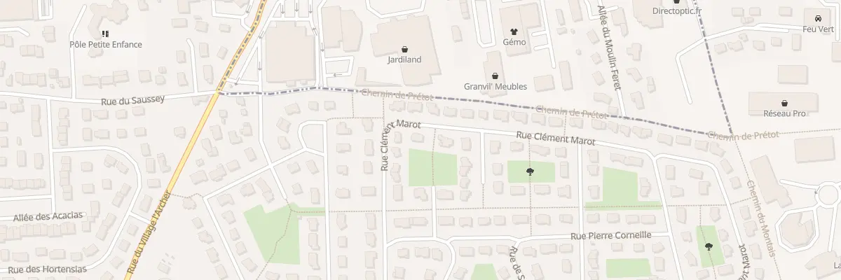 Plan du 230 Rue Clément Marot à Granville