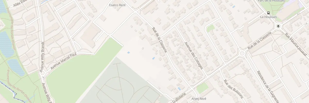 Plan du 96 Rue de la Classerie à Rezé