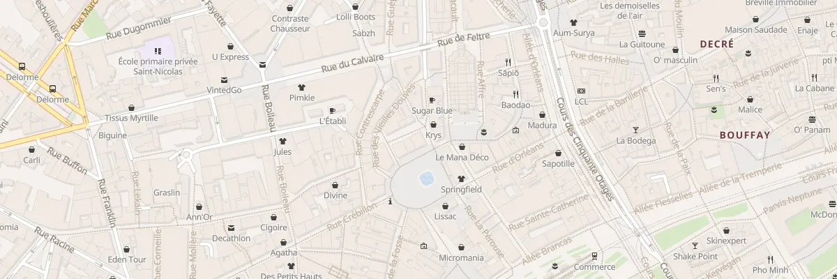 Plan du 1 Rue Vauban à Nantes