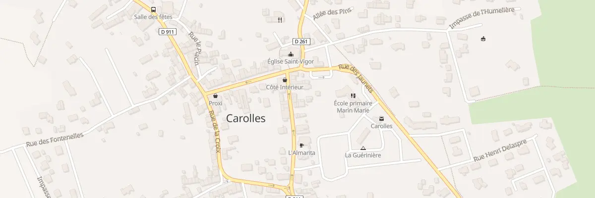 Plan du 23 Rue de la Poste à Carolles