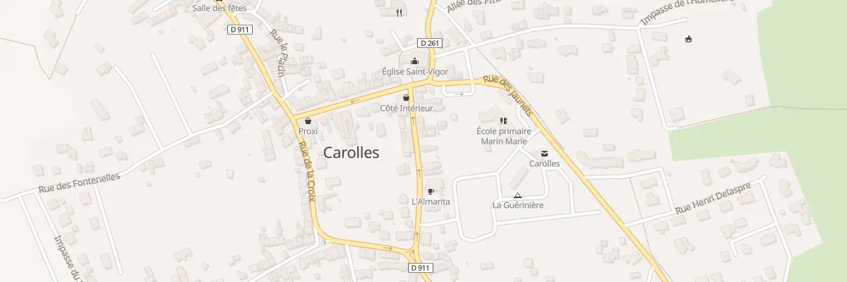 Plan du 27 Rue de la Poste à Carolles