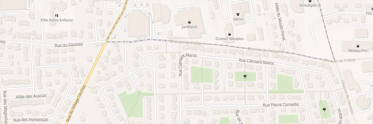 Plan du 190 Rue Clément Marot à Granville