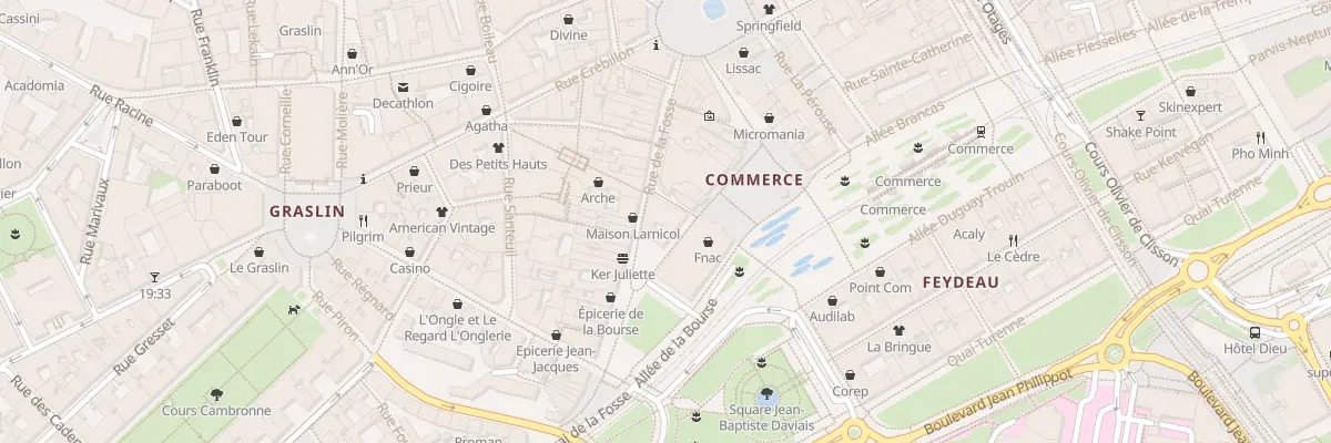 Plan du 2 Rue Thurot à Nantes