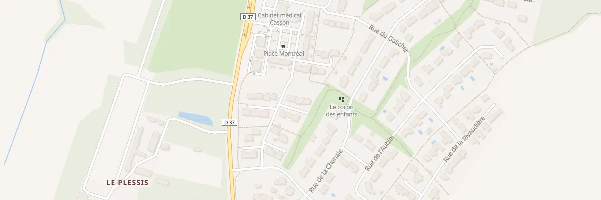 Plan du 20 Rue du plessis à Casson