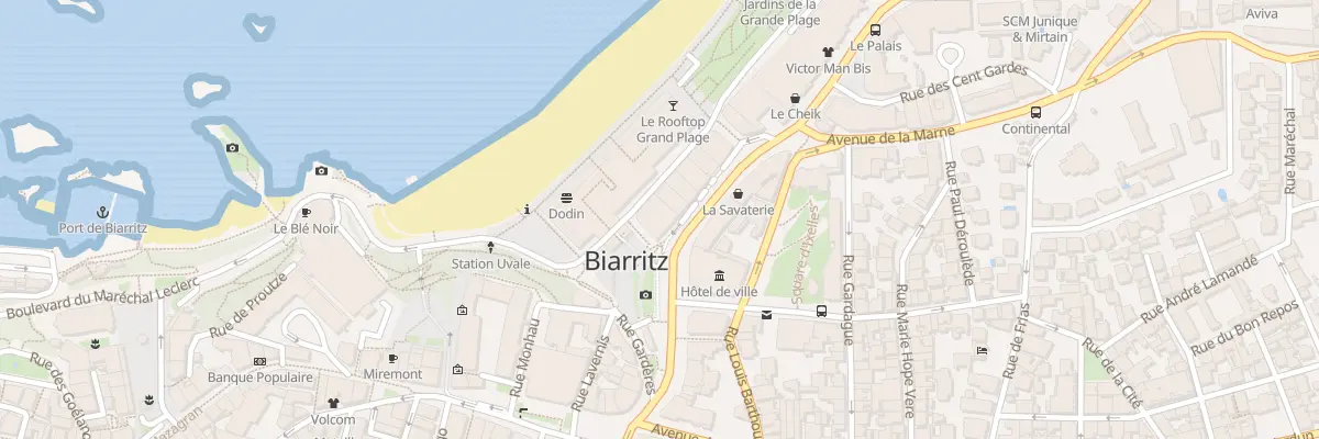 Plan du 3 Av Edouard 7 à Biarritz