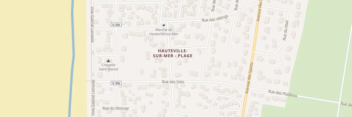 Plan du 7 Av des Pins à Hauteville-sur-Mer