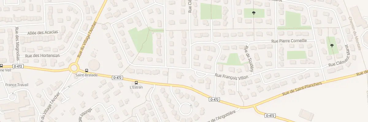 Plan du 15 Rue Clément Marot à Granville