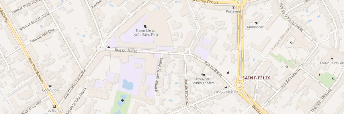 Plan du 21 Rue du Ballet à Nantes