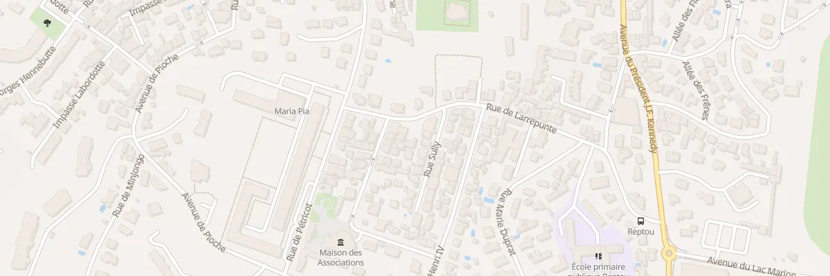 Plan du 12 Rue de Larrepunte à Biarritz