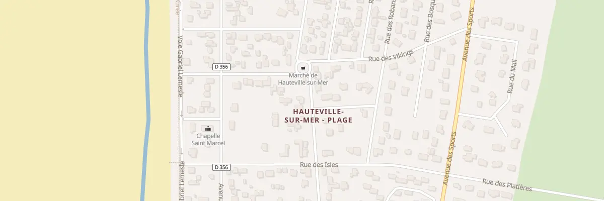 Plan du 4 Av des Pins à Hauteville-sur-Mer
