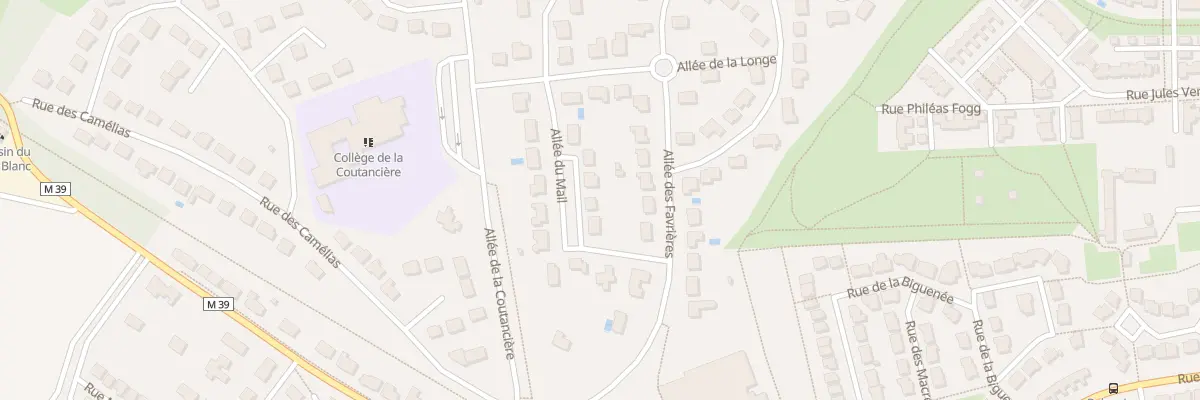 Plan du 5 All du Mail à La Chapelle-sur-Erdre