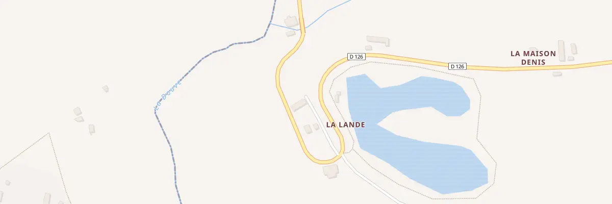 Plan du 6 La Lande à Magneville
