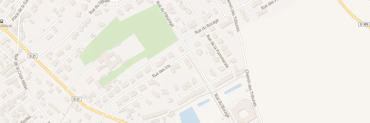 Plan du 412 Rue du Bocage à Saint-Pair-sur-Mer