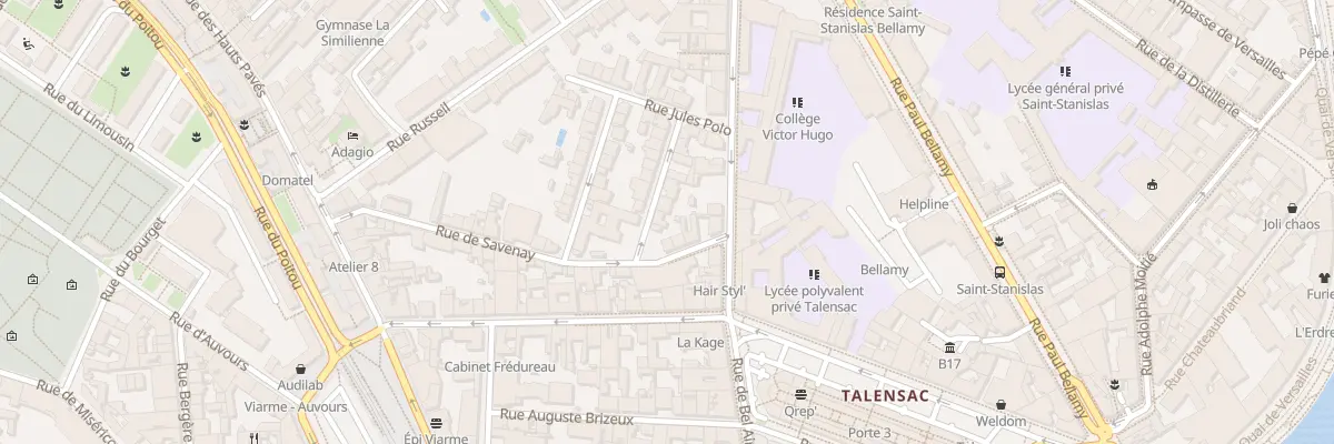 Plan du 4 Av Docteur Heurteaux à Nantes