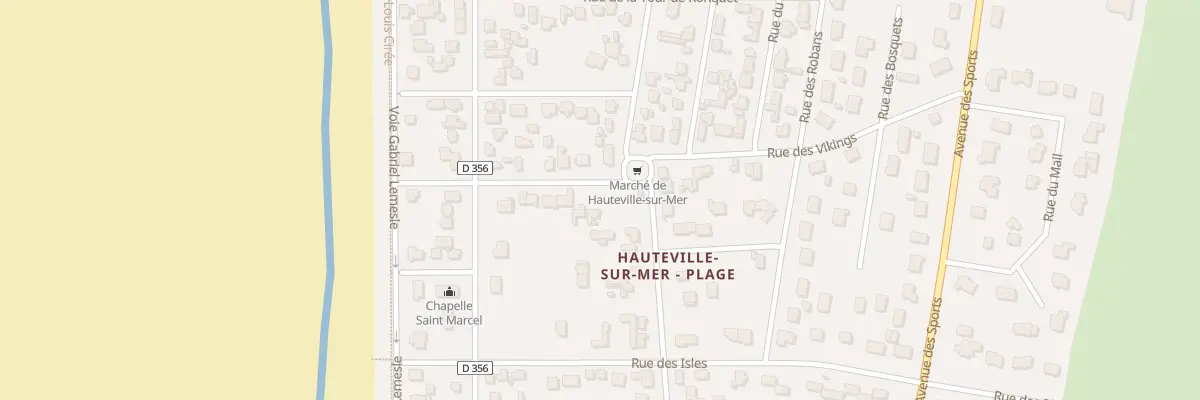 Plan du 18 Rue du Rocher Maillard à Hauteville-sur-Mer