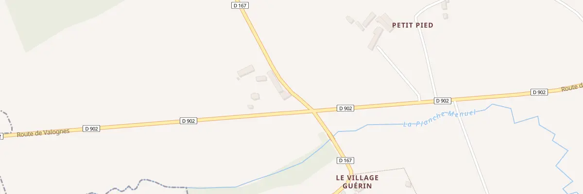 Plan du 1816 Rte de Valognes à Négreville