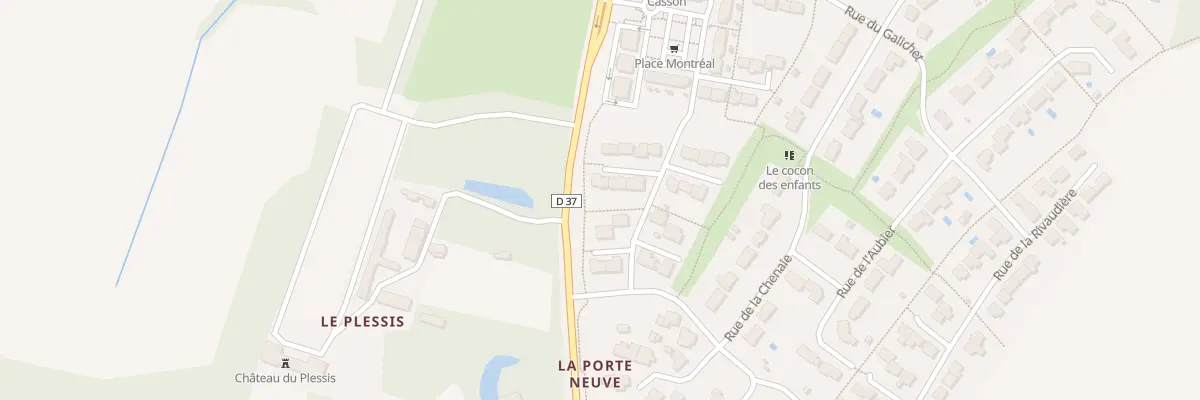 Plan du 15 Rue du plessis à Casson
