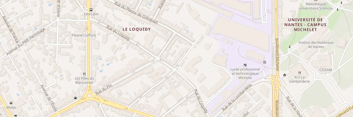 Plan du 17 Rue Amédée Ménard à Nantes