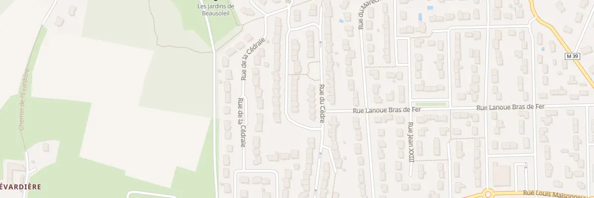 Plan du 25 Rue des Chênes à La Chapelle-sur-Erdre