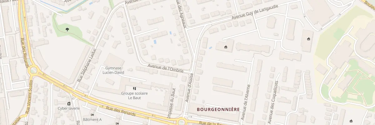 Plan du 2 Av de l’Ombrie à Nantes
