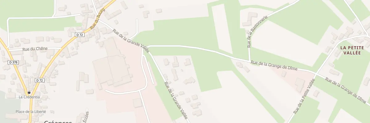 Plan du 75 Rue de la Grande Vallée à Créances