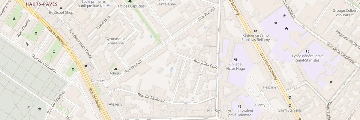 Plan du 21 Rue des Cap de Clerville à Nantes