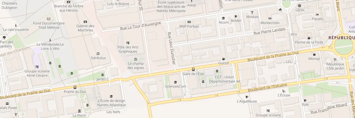 Plan du 21 Rue Léon Durocher à Nantes