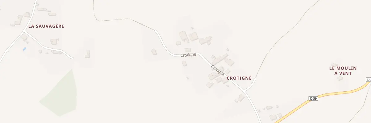 Plan du 5468 Crotigné à Nouvoitou