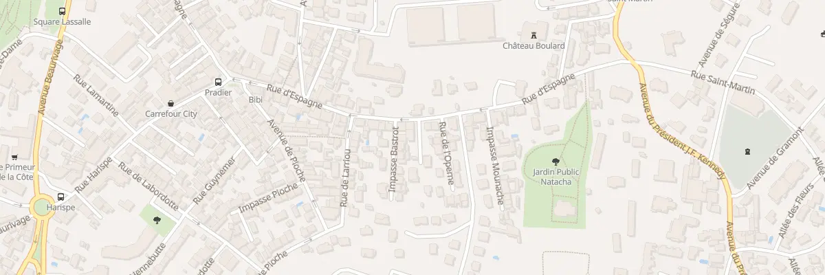 Plan du 80 Rue d’Espagne à Biarritz
