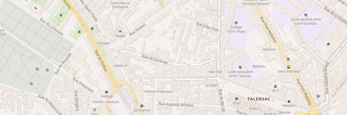 Plan du 14 Rue de Savenay à Nantes