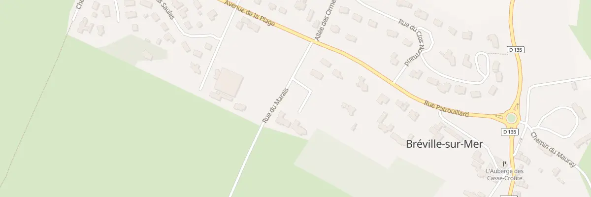 Plan du 2 Rue des Marais à Bréville-sur-Mer