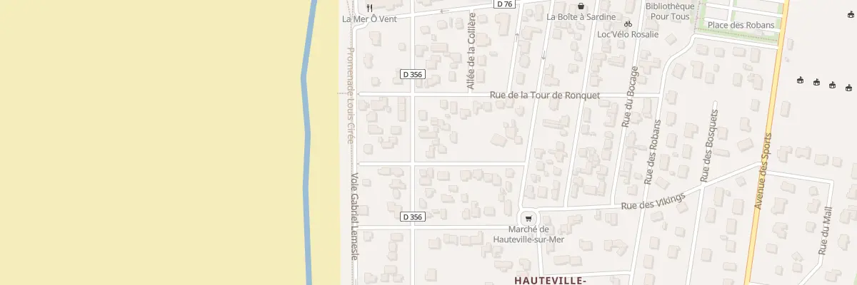 Plan du 17 Av Antony de Barbe à Hauteville-sur-Mer