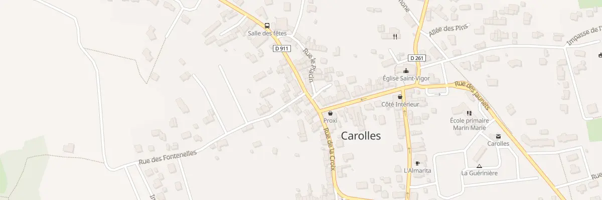 Plan du 1 Rue des Fontenelles à Carolles