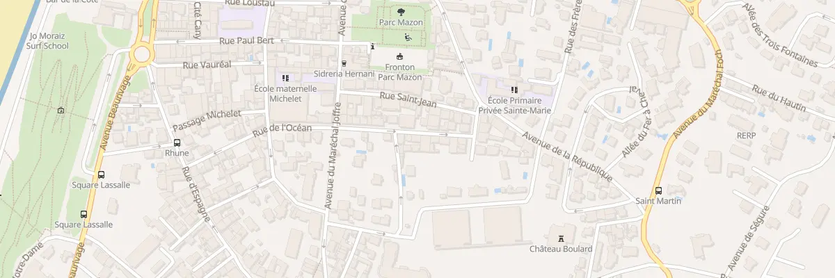 Plan du 32 Rue de l’Océan à Biarritz