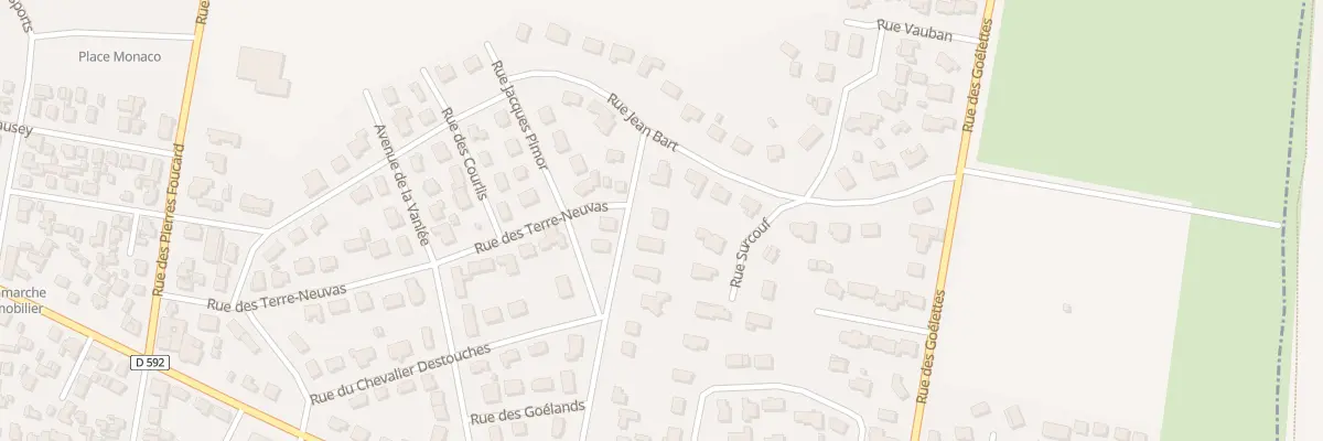 Plan du 8 Rue des Prés Salés à Bréhal