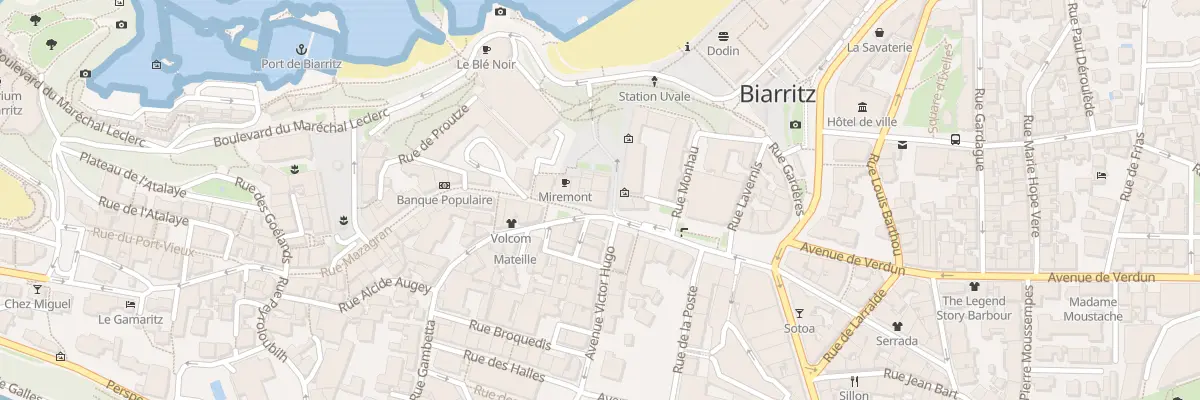 Plan du 1 Pl Bellevue à Biarritz
