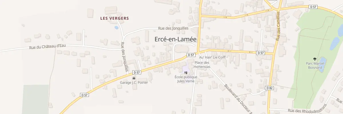 Plan du 2 Rue des Pervenches à Ercé-en-Lamée
