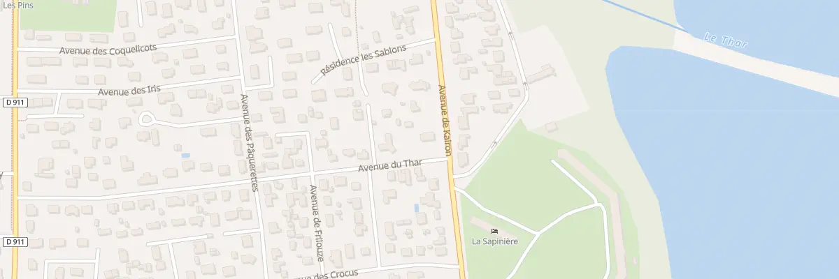 Plan du 37 Av du Thar -Jullouville à Jullouville