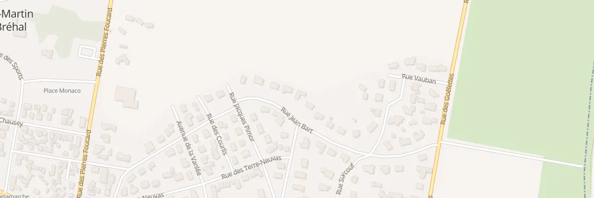 Plan du 9 Rue Jean Bart à Bréhal