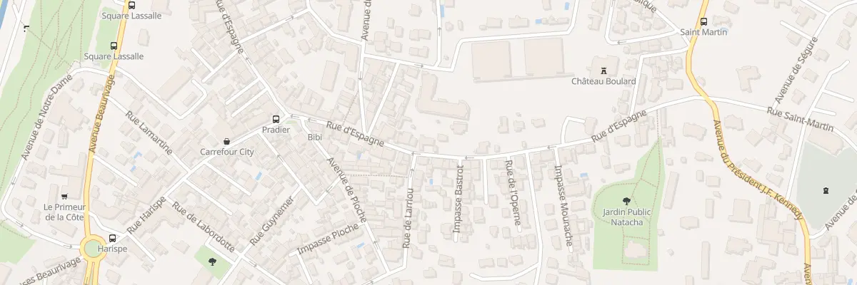 Plan du 69 Rue d’Espagne à Biarritz