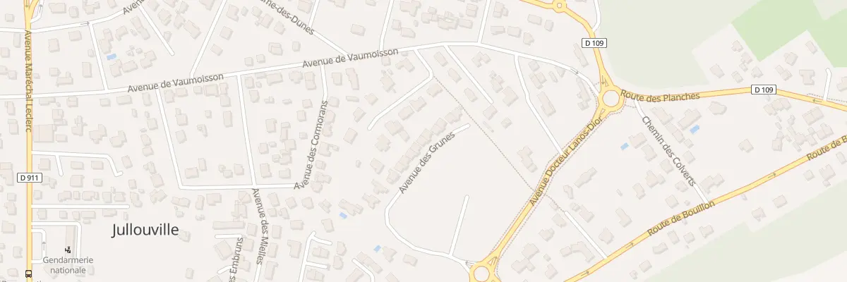 Plan du 22 Av des Grunes -Jullouville à Jullouville