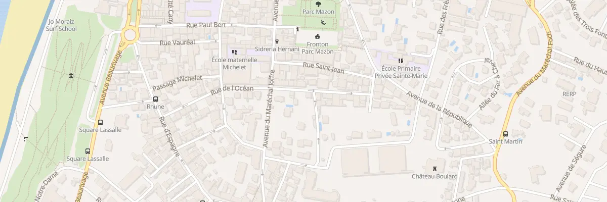 Plan du 26 Rue de l’Océan à Biarritz