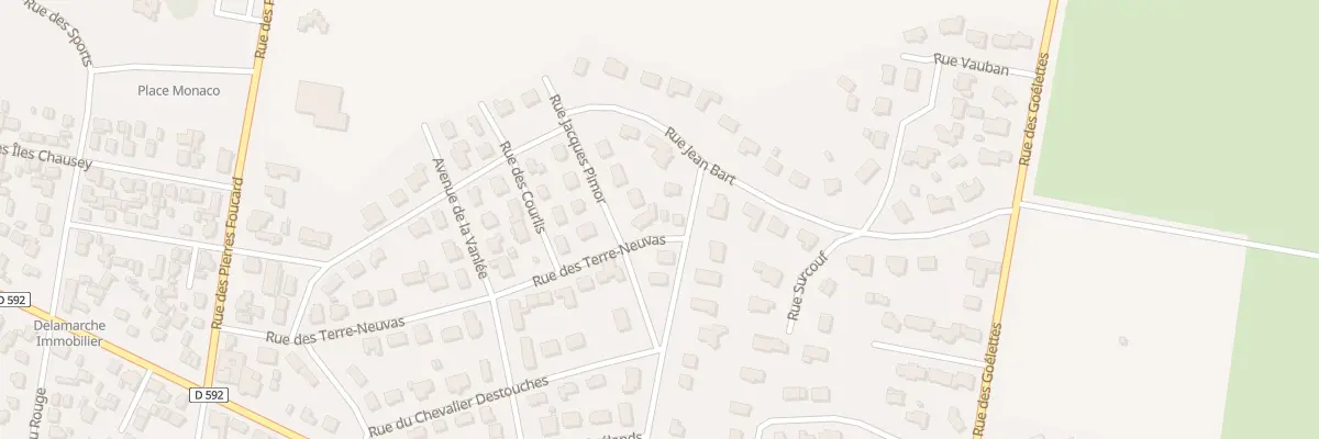 Plan du 25 Rue des Terre Neuvas à Bréhal