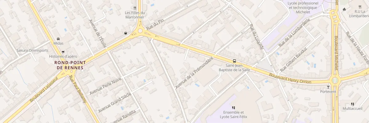 Plan du 43 Bd Henry Orrion à Nantes