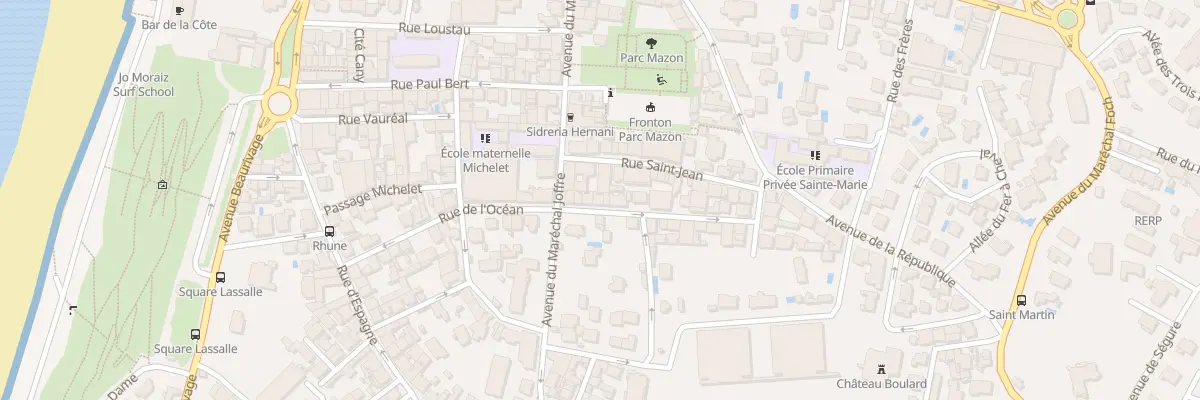 Plan du 31 Rue de l’Océan à Biarritz