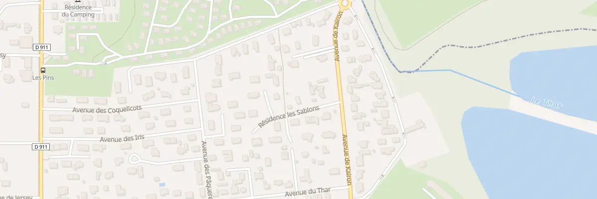 Plan du 9001 Av de Kairon -Jullouville à Jullouville