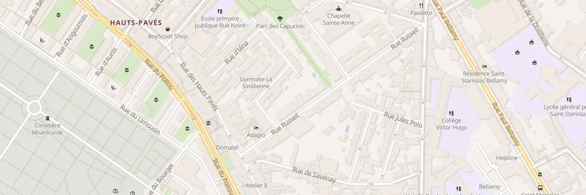 Plan du 32 Rue Russeil à Nantes