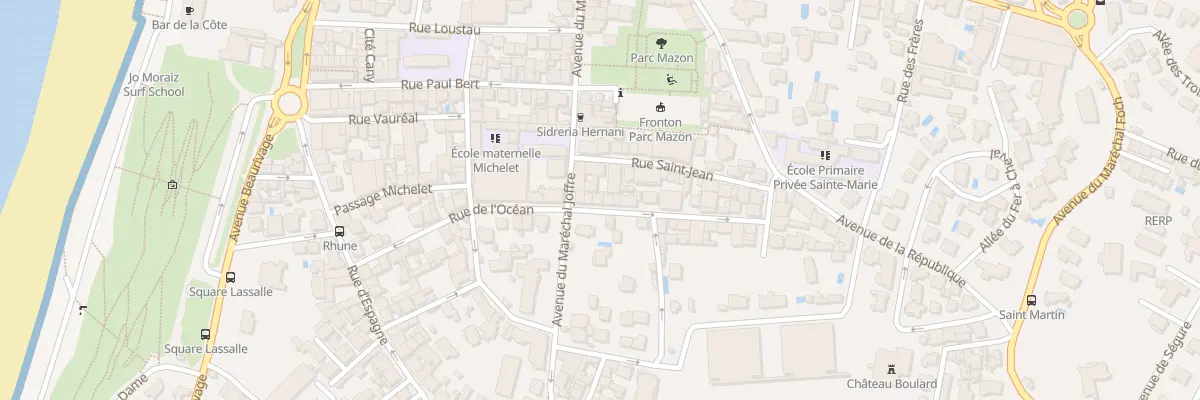 Plan du 29 Rue de l’Océan à Biarritz