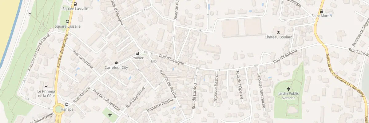 Plan du 63 Rue d’Espagne à Biarritz