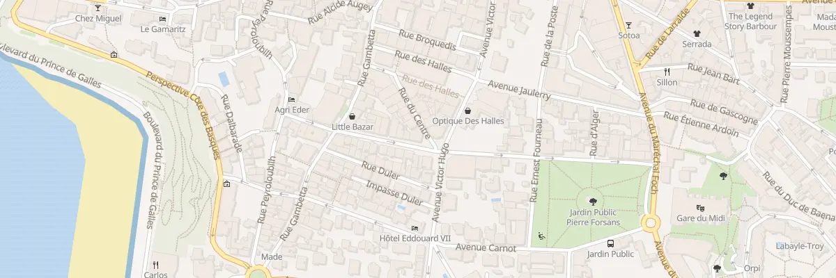 Plan du 16 Rue du Centre à Biarritz